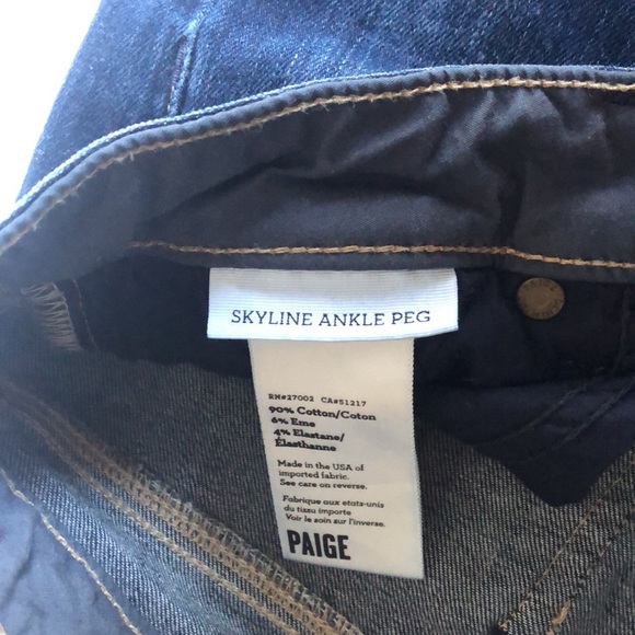 PAIGE size 28 skyline ankle peg distressed jeans - Picture 3 of 7